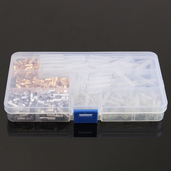 100 Sätze 3.9mm Motorrad Messing Farben Gewehrkugel Mann u. Weiblicher Draht Verbindungsstück