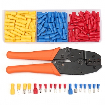900Pcs Elektrische Wire Steckverbinder Klemmen mit Crimpzange Assorted Set