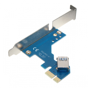 Dual-PCI-Riser erweitern Adapterkarte mit 82cm USB3.0-Kabel X1 PCI-E Express