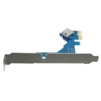 Dual-PCI-Riser erweitern Adapterkarte mit 82cm USB3.0-Kabel X1 PCI-E Express