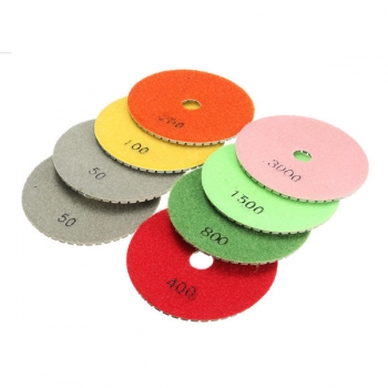 10pcs 4 Zoll 50-3000 Körnung nass trocken Diamantschleif Pads Set Diamantschleif Werkzeug