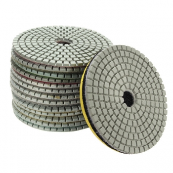 15pcs 4 Zoll 30-6000 Korn-Diamant-Polierscheibe mit Selbstklebender Auflage M14