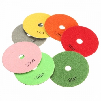 7pcs 100mm 4 Zoll 50-3000 Körnungs-Polierauflagen