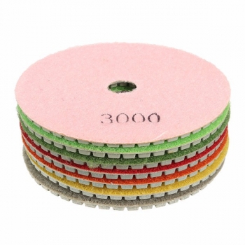 7pcs 100mm 4 Zoll 50-3000 Körnungs-Polierauflagen