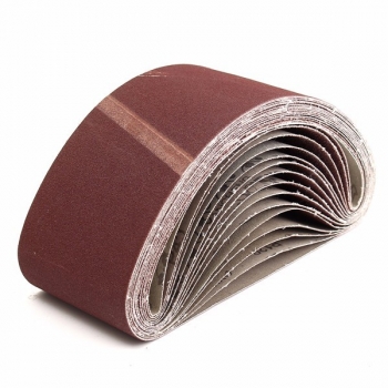 15pcs 4 * 24 Zoll Schleifbänder Aluminiumoxid 40/80/120 Schleifmaschine Schleifmittel Schleifbänder