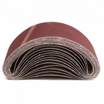 15pcs 4 * 24 Zoll Schleifbänder Aluminiumoxid 40/80/120 Schleifmaschine Schleifmittel Schleifbänder