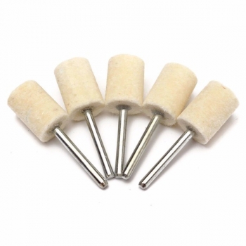 25pcs 3mm Schaft Polieren Polieren Wolle Baumwolle Rad für Rotary Tool