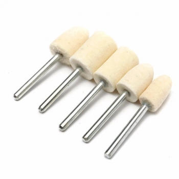 25pcs 3mm Schaft Polieren Polieren Wolle Baumwolle Rad für Rotary Tool