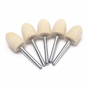 25pcs 3mm Schaft Polieren Polieren Wolle Baumwolle Rad für Rotary Tool