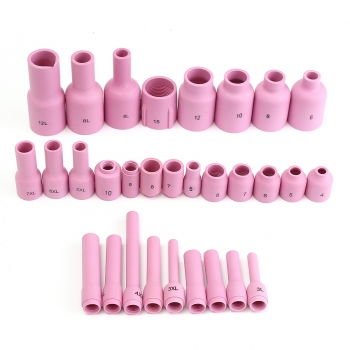 WIG Gläser Rückseiten Kappen Greifer Körper sortierte Größe passende WIG Fackel SR WP9 20 25 63PK