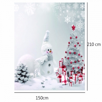 Vinyl Weihnachtsbaum Schneemann Weihnachtsgeschenk Fotografie Hintergrund Kulisse