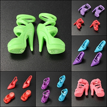 10 paar Fashion Dolls Heels Schuhe Sandalen für Barbie Puppe Spielzeug