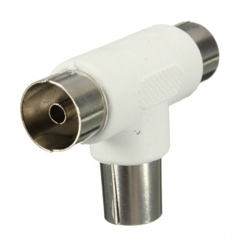 Koaxial Koax Antenne Y Splitter Adapter Antenne zu CATV TV Converter Socket Stecker