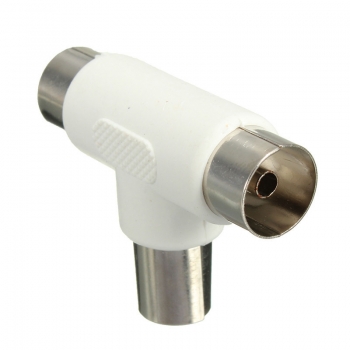 Koaxial Koax Antenne Y Splitter Adapter Antenne zu CATV TV Converter Socket Stecker