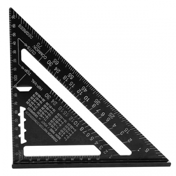 Raitool ™ AR01 260x185x185mm Metrisches Aluminiumlegierung Dreieck Lineal Schwarze Dreieckige Regel Maßregel