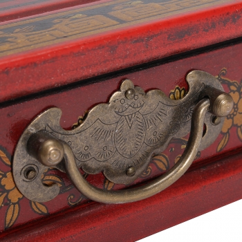 32Pcs/Set Harz chinesisches Schach mit Kaffee Holztisch Vintage Collectibles Geschenk