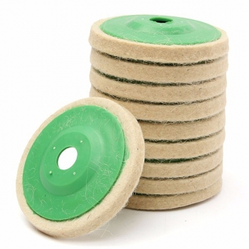10pcs 100mm runde Wolle polieren Polieren Rad Filz Pad Puffer Discs