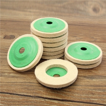 10pcs 100mm runde Wolle polieren Polieren Rad Filz Pad Puffer Discs