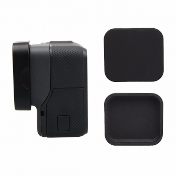 Schwarzes Silikon schützender Objektiv Kappen Kasten Abdeckungs Schutz für Gopro Held 5 Kamera