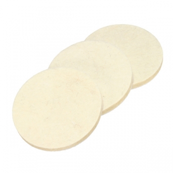 3pcs 75mm Polierauflagen Set 3 Zoll Wolle Filz Polieren Pufferpads