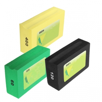 60/120/240 Korn-Diamant-Handauflagen Hand-Schleifstein für Stein-Glas-Polieren