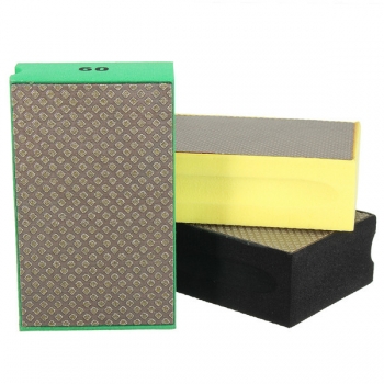 60/120/240 Korn-Diamant-Handauflagen Hand-Schleifstein für Stein-Glas-Polieren