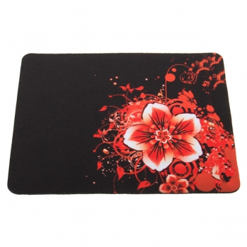 22x18cm rote Blumen Muster Pad Mauspad Gaming Mat Maus für Computer Laptop