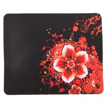 22x18cm rote Blumen Muster Pad Mauspad Gaming Mat Maus für Computer Laptop