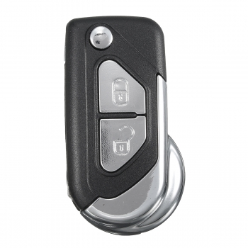 2 Knöpfe Plating Remote Key Fob Fall Shell mit Uncut Blade Flip für Citroen DS3