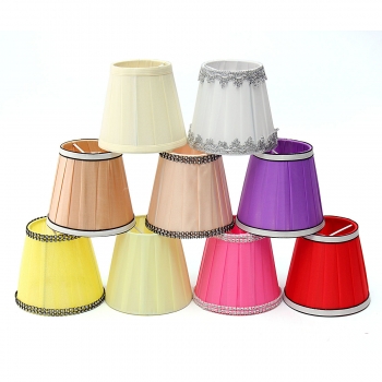 Stoff Kronleuchter Lampshade Holder Clip auf Sconce Schlafzimmer neben Bett-Lampen-Licht Hänge