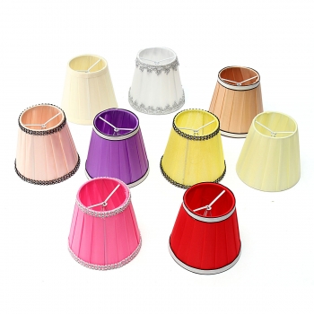 Stoff Kronleuchter Lampshade Holder Clip auf Sconce Schlafzimmer neben Bett-Lampen-Licht Hänge