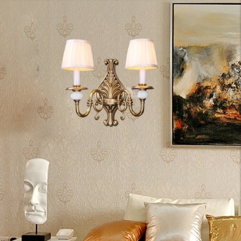 Stoff Kronleuchter Lampshade Holder Clip auf Sconce Schlafzimmer neben Bett-Lampen-Licht Hänge