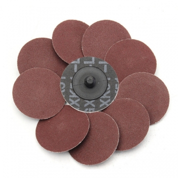 10pcs 2 Zoll 180 Grit Roloc Scheiben Set R Type Roll Lock Schleifen Schleifscheiben