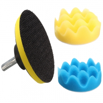 Drillpro 19PCS 80mm flache Schwamm Buff Polieren Pad Polieren Pad Kit Set