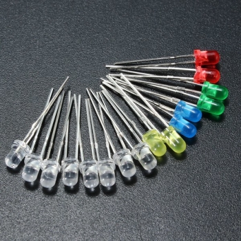 160 Stück 3mm LED Dioden gelb rot blau grünes Licht Sortiment DIY Kit