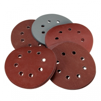 25pcs 5 Zoll 800-3000 Korn-Sand-Papiere 8 Loch-abschleifende Sand-Scheiben, die Polierauflagen schleifen