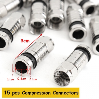 Passende koaxiale Crimper Striper Kompression Werkzeug für RG6 RG59 F Connector