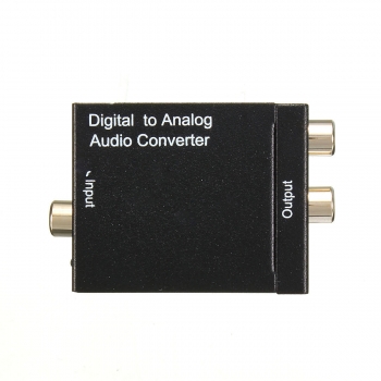 5V DC Digital Optischer Toslink oder SPDIF Koaxial zum analogen L / R RCA Audioadapter Convetor