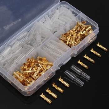 Excellway® TC02 120Pcs Messing Bullet 3.5mm Anschluss Stecker und Buchse