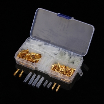 Excellway® TC02 120Pcs Messing Bullet 3.5mm Anschluss Stecker und Buchse