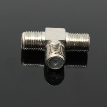 Thread F Sockel T Splitter Adapter Kabelfernsehen Antenne Freeview Virgin Media Silver
