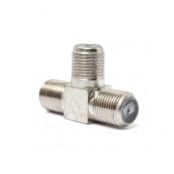 Thread F Sockel T Splitter Adapter Kabelfernsehen Antenne Freeview Virgin Media Silver