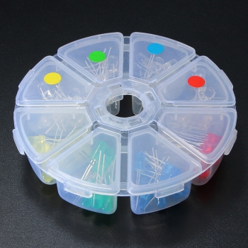80Pcs 5mm Dioden Gelb Rot Blau GreenLED Licht DIY Sortiment Kit