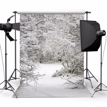 1.5x2.1m Schnee Weihnachten Thema Hintergrund Vinyl Fotografie Studio Backdrop