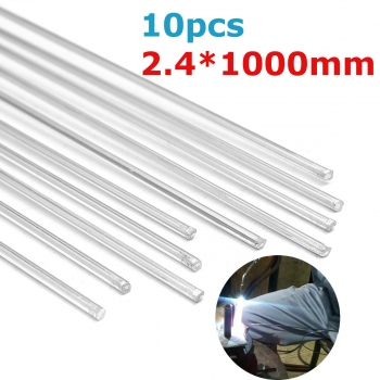 10Pcs 2.4x1000mm Silber Aluminiumlegierung WIG-Füller Ruten Schweißen Lötdraht Werkzeug