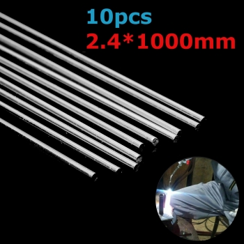 10Pcs 2.4x1000mm Silber Aluminiumlegierung WIG-Füller Ruten Schweißen Lötdraht Werkzeug