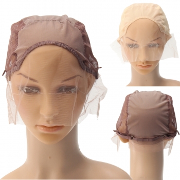 Perücke-Kappe für Perücke, die Weave-Kappe elastisches Haar-Netz-Ineinander greifen-justierbare Bügel bildet
