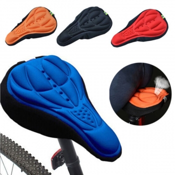 Outdoor Radfahren 3D Fahrrad Silikon Gel Pad Sitz Sattel Abdeckung Soft Kissen