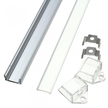 30CM XH-008 U-Art Aluminiumkanal-Halter für LED-Streifen-Licht-Stab unter Kabinett-Lampen-Beleuchtung