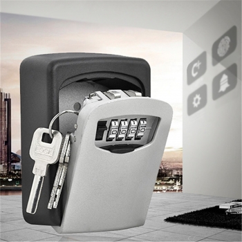 4 Digit Combination Key Safe Sicherheit Aufbewahrungsbox Lock Case Schrank Wandhalterung